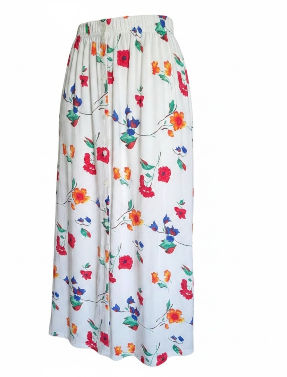 Chrysantheme Floral  Maxi Skirt